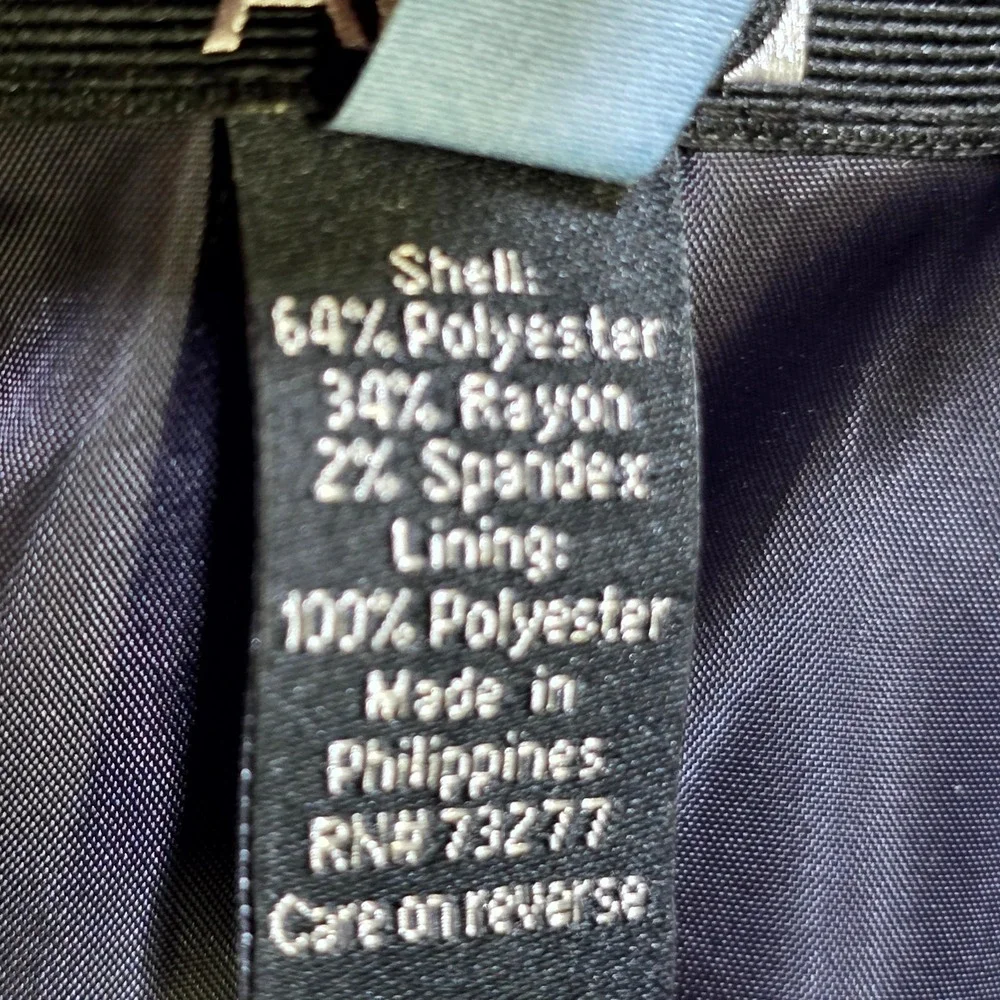 Apt. 9 Pencil Skirt Womens 12 Charcoal Gray Stretch Career Office Professional